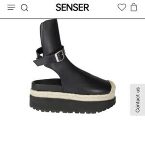 Rare Authentic avant garde Sacai Jodphur platform heeled slide sandal size 6